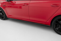 Street Pro Seitenschweller Ansatz Cup Leisten passend für VW Golf 7 R Facelift rot