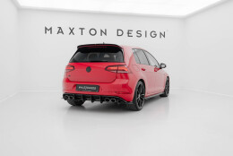 Street Pro Heckschürze Heck Ansatz Diffusor passend für VW Golf 7 R Facelift SCHWARZ