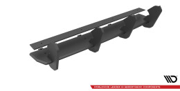Street Pro Heckschürze Heck Ansatz Diffusor passend für VW Golf 7 R Facelift SCHWARZ