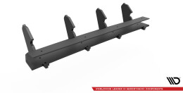 Street Pro Heckschürze Heck Ansatz Diffusor passend für VW Golf 7 R Facelift SCHWARZ