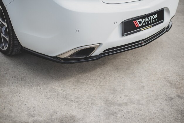 Mittlerer Cup Diffusor Heck Ansatz passend für Opel Insignia Mk. 1 OPC Facelift schwarz Hochglanz