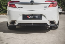 Mittlerer Cup Diffusor Heck Ansatz DTM Look passend für Opel Insignia Mk. 1 OPC Facelift schwarz Hochglanz