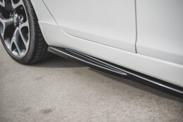 Seitenschweller Ansatz Cup Leisten passend für Opel Insignia Mk. 1 OPC schwarz Hochglanz
