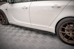 Seitenschweller Ansatz Cup Leisten passend für Opel Insignia Mk. 1 OPC schwarz Hochglanz