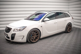 Seitenschweller Ansatz Cup Leisten passend für Opel Insignia Mk. 1 OPC schwarz Hochglanz