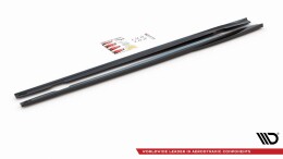 Seitenschweller Ansatz Cup Leisten passend für Opel Insignia Mk. 1 OPC schwarz Hochglanz