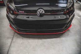 Cup Spoilerlippe Front Ansatz passend für VW Golf 7 GTI TCR rot Hochglanz