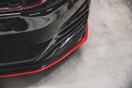 Cup Spoilerlippe Front Ansatz passend für VW Golf 7 GTI TCR rot Hochglanz