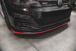 Street+ Spoilerlippe Front Ansatz passend für VW Golf 7 GTI TCR rot Hochglanz