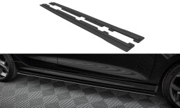 Street Pro Seitenschweller Ansatz Cup Leisten passend für Ford Fiesta Mk8 ST / ST-Line SCHWARZ