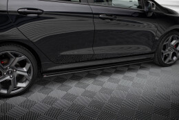 Street Pro Seitenschweller Ansatz Cup Leisten passend für Ford Fiesta Mk8 ST / ST-Line SCHWARZ
