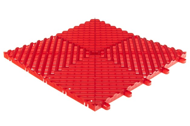 Modularer "MAXTON Floor" Werkstatt Hallen Garagen Boden RED