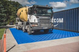 Modularer "MAXTON Floor" Werkstatt Hallen Garagen Boden BLUE