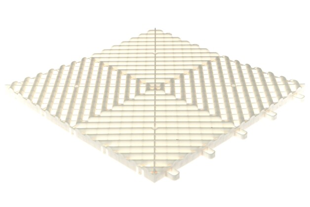Modularer "MAXTON Floor" Werkstatt Hallen Garagen Boden WHITE