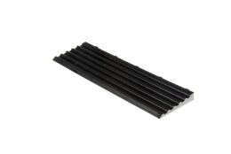 Modularer "MAXTON Floor"- Kante (Weibliche Schleifen) BLACK