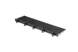 Modularer "MAXTON Floor"- Kante (Weibliche Schleifen) BLACK