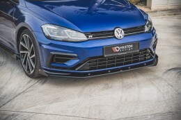 Street Pro Cup Spoilerlippe Front Ansatz für VW Golf 7 R Facelift rot+ Hochglanz Flaps