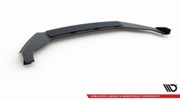 Street Pro Cup Spoilerlippe Front Ansatz passend für VW Golf 7 R Facelift rot+ Hochglanz Flaps
