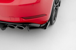 Street Pro Heck Ansatz Diffusor + Flaps für VW Golf 7 R Facelift SCHWARZ+ HOCHGLANZ FLAPS