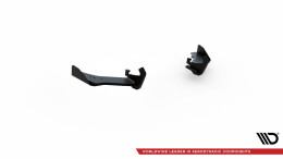 Street Pro Heck Ansatz Diffusor + Flaps für VW Golf 7 R Facelift SCHWARZ+ HOCHGLANZ FLAPS