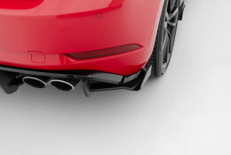 Street Pro Heck Ansatz Diffusor + Flaps passend für VW Golf 7 R Facelift SCHWARZ+ HOCHGLANZ FLAPS