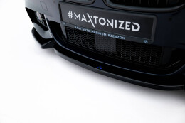 Cup Spoilerlippe Front Ansatz V.3 passend für BMW 5er F10/F11 M-Paket schwarz Hochglanz