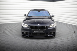 Cup Spoilerlippe Front Ansatz V.4 passend für BMW 5er F10/F11 M-Paket schwarz Hochglanz