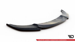Cup Spoilerlippe Front Ansatz V.4 passend für BMW 5er F10/F11 M-Paket schwarz Hochglanz