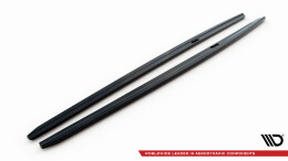 Seitenschweller Ansatz Cup Leisten V.2 passend für BMW 5er F10/F11 M-Paket / M5 schwarz Hochglanz