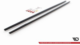 Seitenschweller Ansatz Cup Leisten passend für BMW M5 / 5 M-Paket E39 schwarz Hochglanz