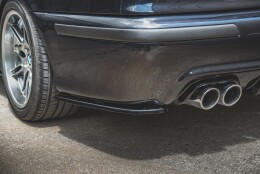Heck Ansatz Flaps Diffusor passend für BMW M5 / 5 M-Paket E39 schwarz Hochglanz