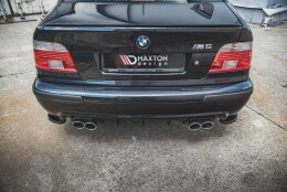 Heck Ansatz Flaps Diffusor passend für BMW M5 / 5 M-Paket E39 schwarz Hochglanz