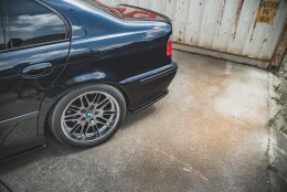Heck Ansatz Flaps Diffusor passend für BMW M5 / 5 M-Paket E39 schwarz Hochglanz