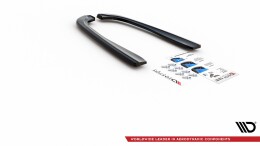 Heck Ansatz Flaps Diffusor passend für BMW M5 / 5 M-Paket E39 schwarz Hochglanz