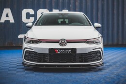 Cup Spoilerlippe Front Ansatz passend für VW Golf GTI / GTE / GTD / R-Line Mk8 schwarz Hochglanz