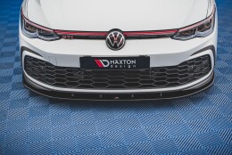 Street+ Spoilerlippe Front Ansatz passend für VW Golf GTI / GTE / GTD / R-Line Mk8 schwarz Hochglanz