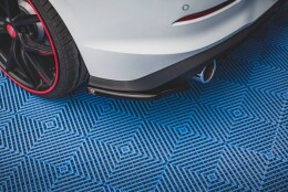 Heck Ansatz Flaps Diffusor V.1 passend für VW Golf GTI / GTE Mk8 schwarz Hochglanz