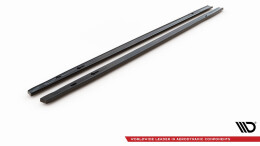 Seitenschweller Ansatz Cup Leisten V.1 passend für VW Golf GTI / GTE / GTI Clubsport / GTD / R-Line Mk8 schwarz Hochglanz