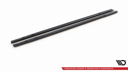Seitenschweller Ansatz Cup Leisten V.1 passend für VW Golf GTI / GTE / GTI Clubsport / GTD / R-Line Mk8 schwarz Hochglanz