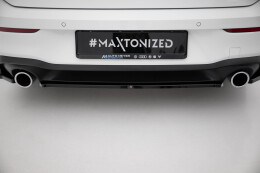 Mittlerer Cup Diffusor Heck Ansatz passend für VW Golf GTI Mk8 schwarz Hochglanz