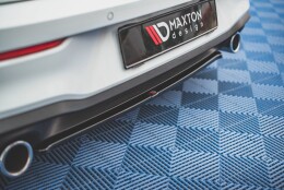 Mittlerer Cup Diffusor Heck Ansatz passend für VW Golf GTI Mk8 schwarz Hochglanz