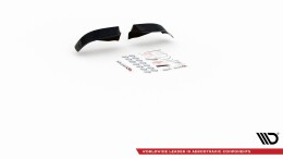 Cup Spoilerlippe Front Ansatz Flaps für BMW M5 / 5 M-Paket E39 schwarz Hochglanz