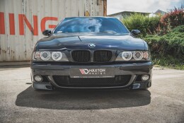 Cup Spoilerlippe Front Ansatz passend für Seite BMW M5 / 5 M-Paket E39 schwarz Hochglanz