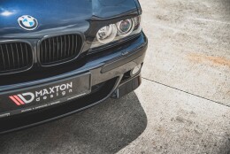 Cup Spoilerlippe Front Ansatz passend für Seite BMW M5 / 5 M-Paket E39 schwarz Hochglanz