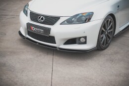 Cup Spoilerlippe Front Ansatz V.1 passend für Lexus IS F Mk2 schwarz Hochglanz
