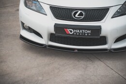 Cup Spoilerlippe Front Ansatz V.1 passend für Lexus IS F Mk2 schwarz Hochglanz