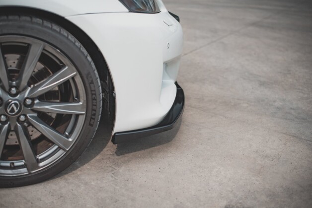 Cup Spoilerlippe Front Ansatz V.2 passend für Lexus IS F Mk2 schwarz Hochglanz
