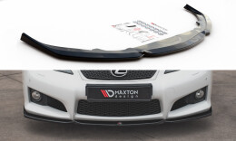 Cup Spoilerlippe Front Ansatz V.2 passend für Lexus IS F Mk2 schwarz Hochglanz