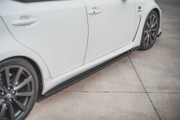 Seitenschweller Ansatz Cup Leisten für Lexus IS F Mk2 schwarz matt