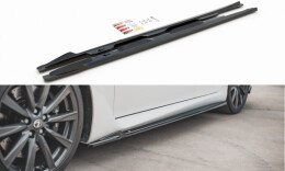 Seitenschweller Ansatz Cup Leisten passend für Lexus IS F Mk2 schwarz matt